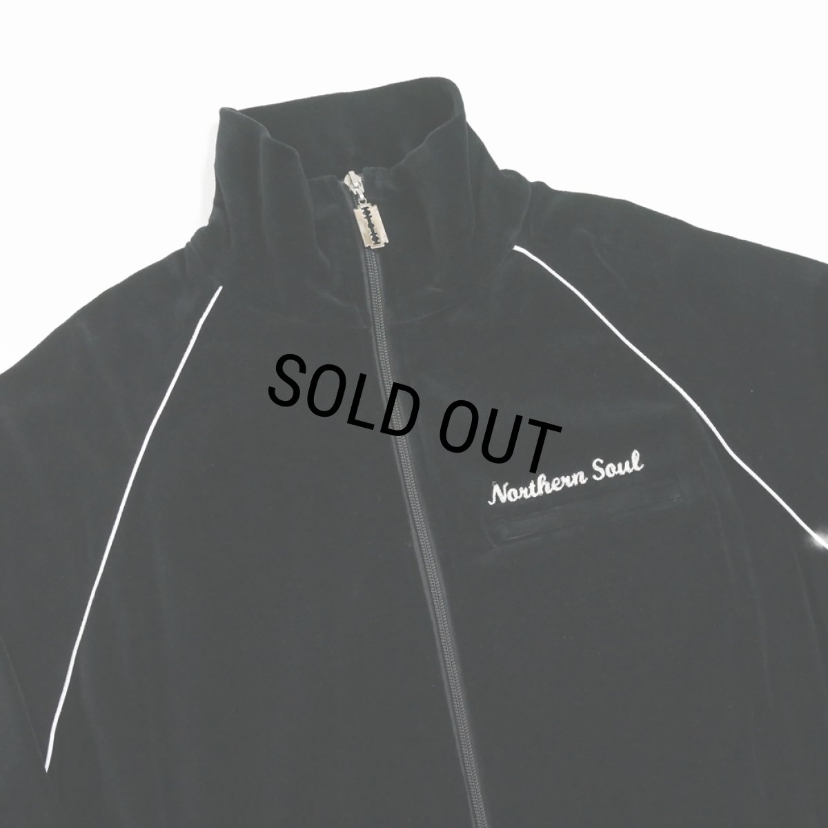 画像4: DAIRIKU/Velour Track Jacket（Black）［ベロアトラックJKT-23秋冬］ (4)