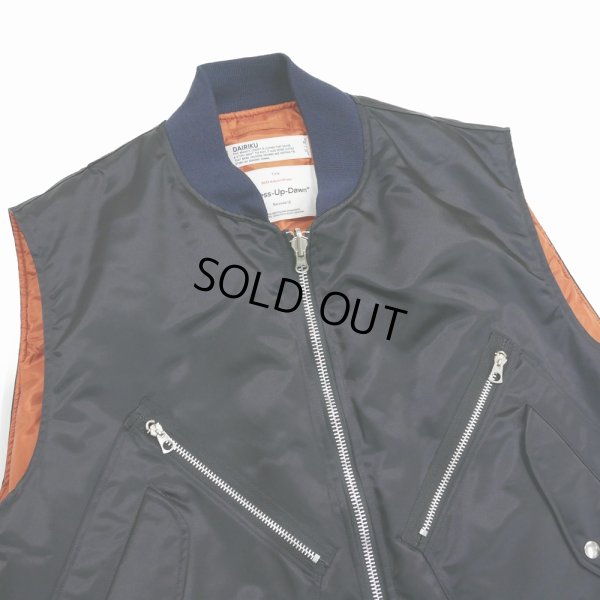 画像3: 【40%OFF】DAIRIKU/"Terri" Flight Vest（Navy）［フライトベスト-23秋冬］