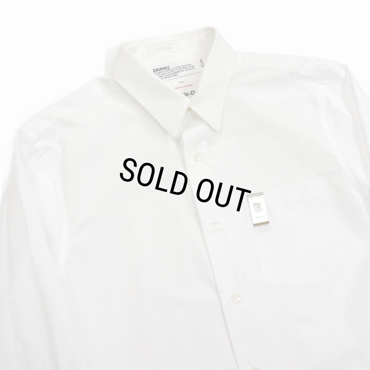 画像3: DAIRIKU/Dress L-S Shirt（White） 【40%OFF】［ドレスシャツ-23秋冬］ (3)