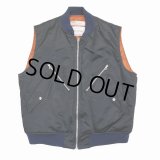 【40%OFF】DAIRIKU/"Terri" Flight Vest（Navy）［フライトベスト-23秋冬］