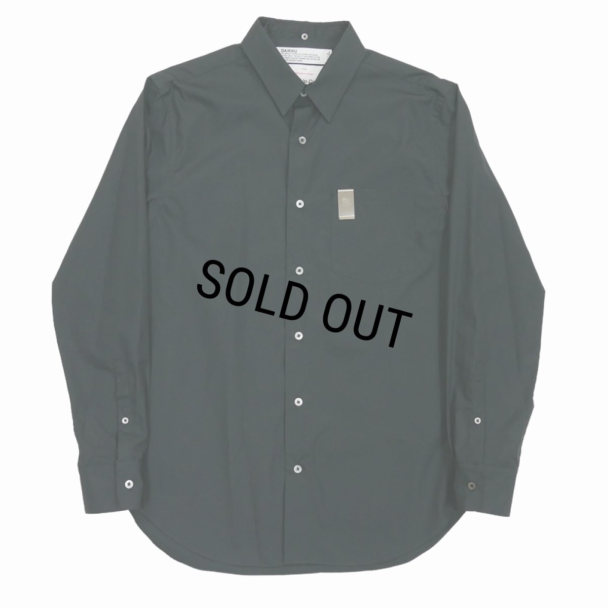 画像1: 【50%OFF】DAIRIKU/Dress L-S Shirt（Black）［ドレスシャツ-23秋冬］ (1)