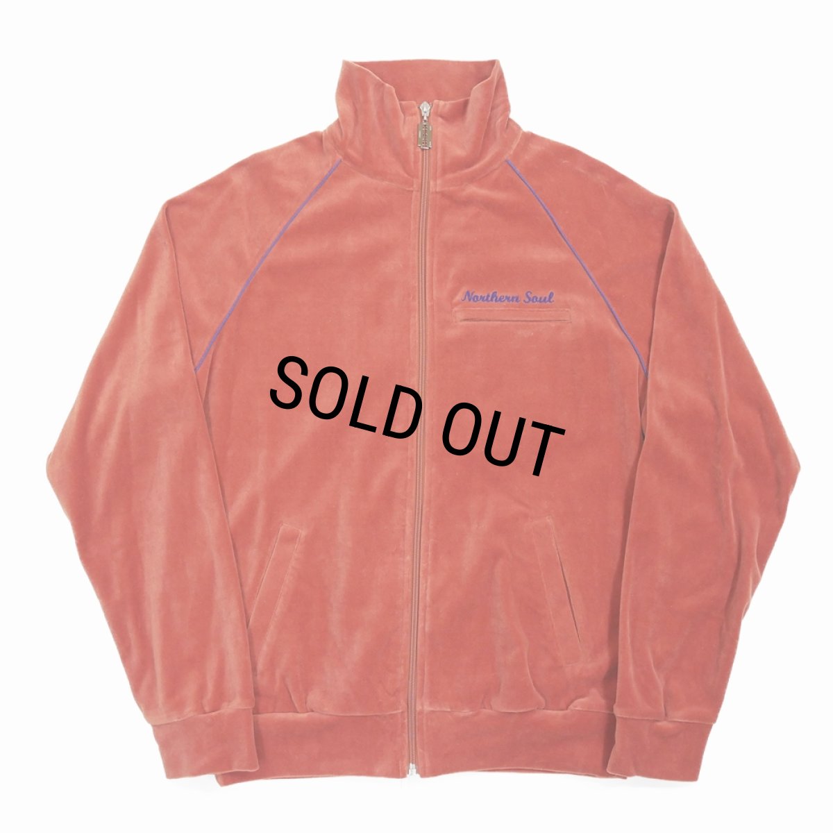 画像1: 【40%OFF】DAIRIKU/Velour Track Jacket（Orange）［ベロアトラックJKT-23秋冬］ (1)