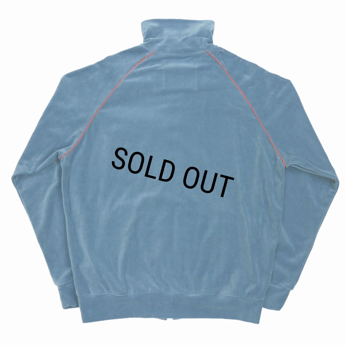 画像2: DAIRIKU/Velour Track Jacket（Aqua）［ベロアトラックJKT-23秋冬］ (2)