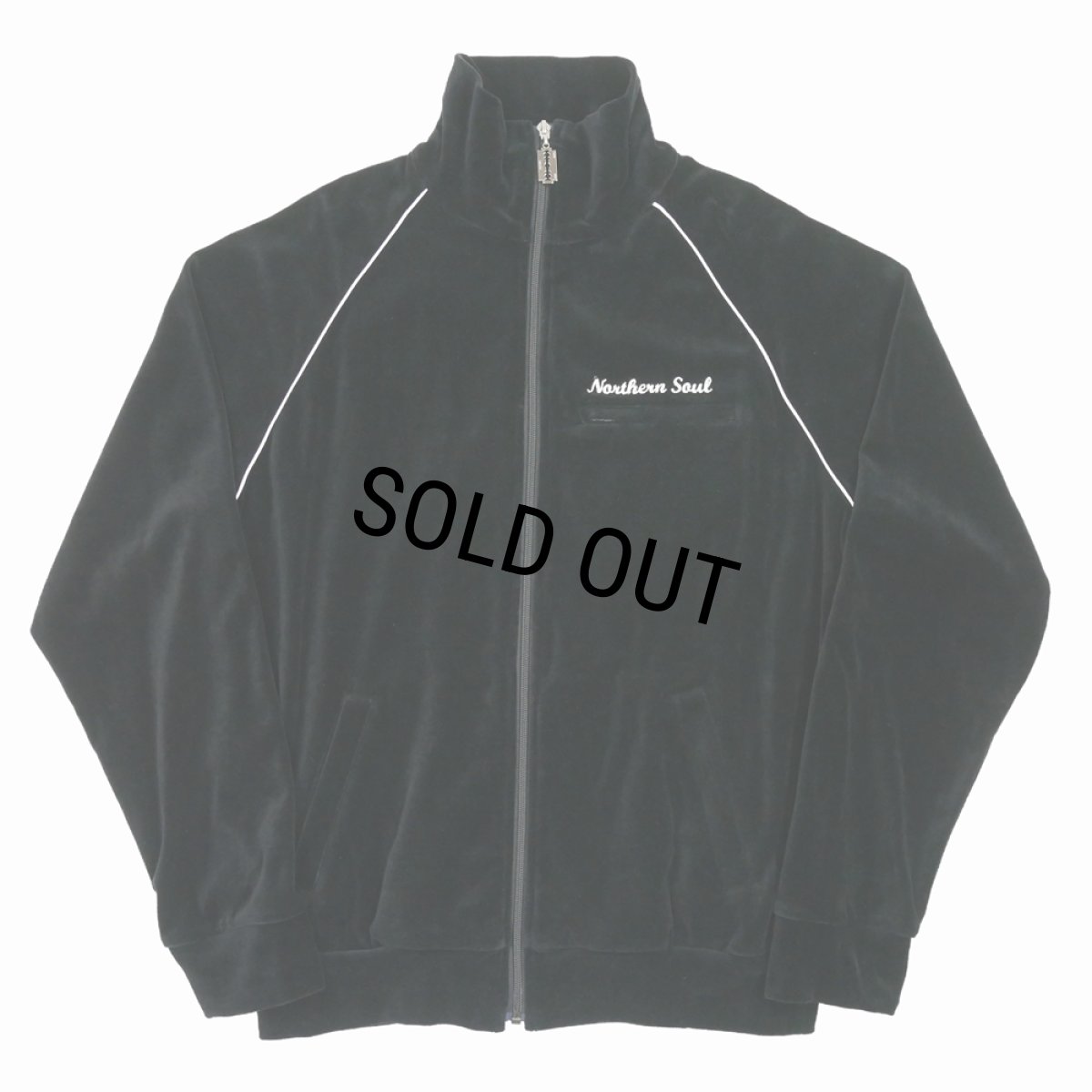 画像1: DAIRIKU/Velour Track Jacket（Black）［ベロアトラックJKT-23秋冬］ (1)