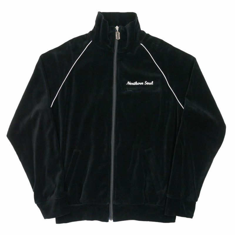 画像1: DAIRIKU/Velour Track Jacket（Black）［ベロアトラックJKT-23秋冬］