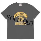 PORKCHOP/2nd COLLEGE TEE（BLACK）［プリントT-23秋冬］