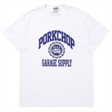 PORKCHOP/2nd COLLEGE TEE（WHITE）［プリントT-23秋冬］