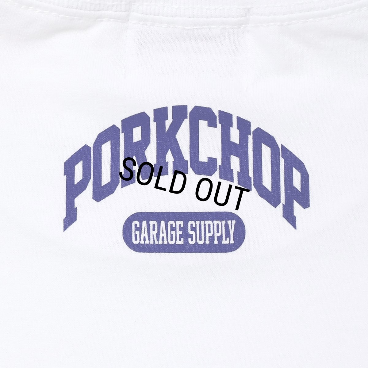 画像4: PORKCHOP/2nd COLLEGE TEE（WHITE）［プリントT-23秋冬］ (4)