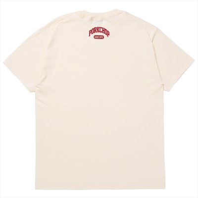 画像2: PORKCHOP/2nd COLLEGE TEE（CREAM）［プリントT-23秋冬］