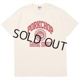 PORKCHOP/2nd COLLEGE TEE（CREAM）［プリントT-23秋冬］