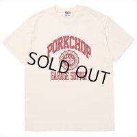 PORKCHOP/2nd COLLEGE TEE（CREAM）［プリントT-23秋冬］
