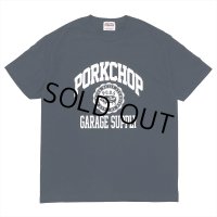 PORKCHOP/2nd COLLEGE TEE（NAVY）［プリントT-23秋冬］