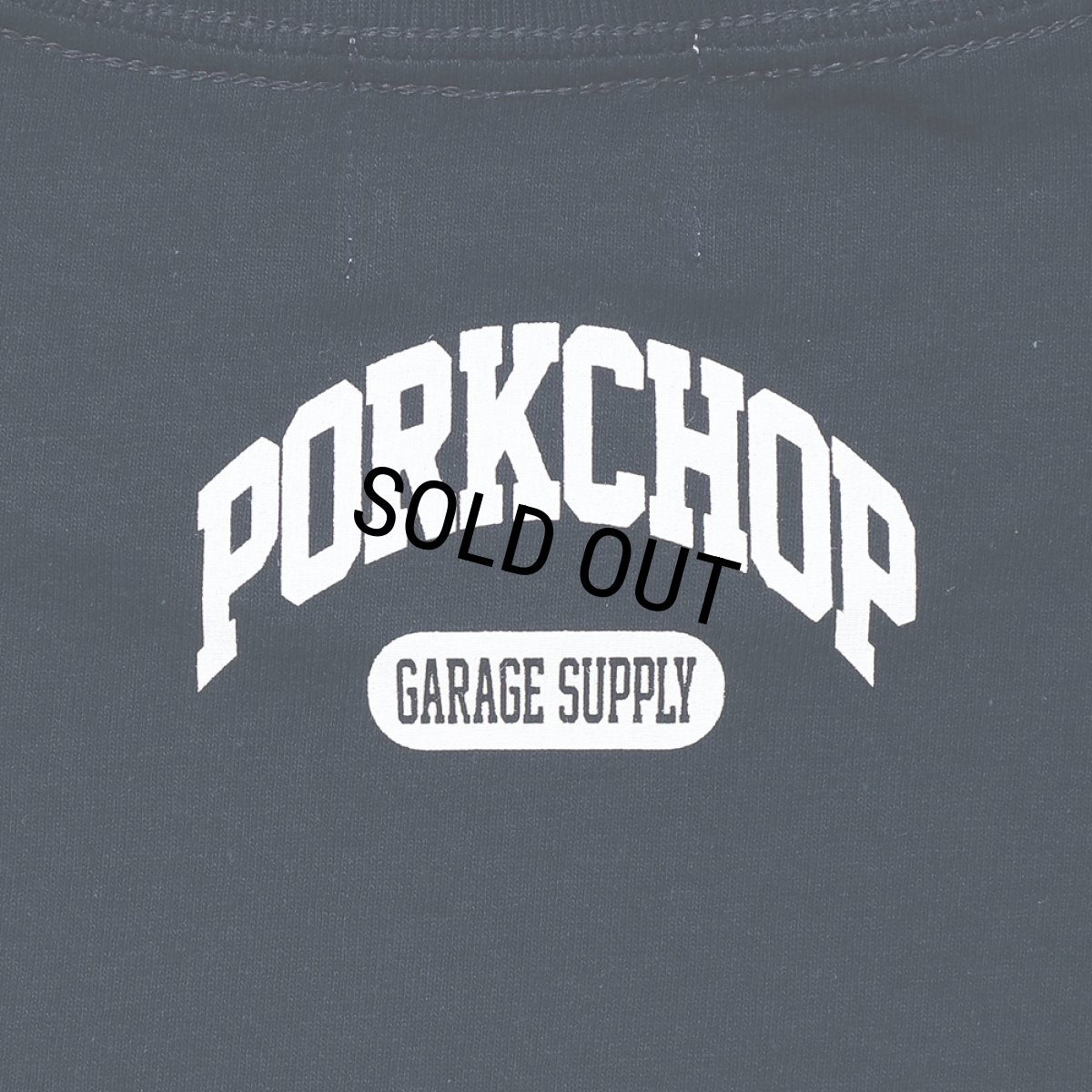 画像4: PORKCHOP/2nd COLLEGE TEE（NAVY）［プリントT-23秋冬］ (4)