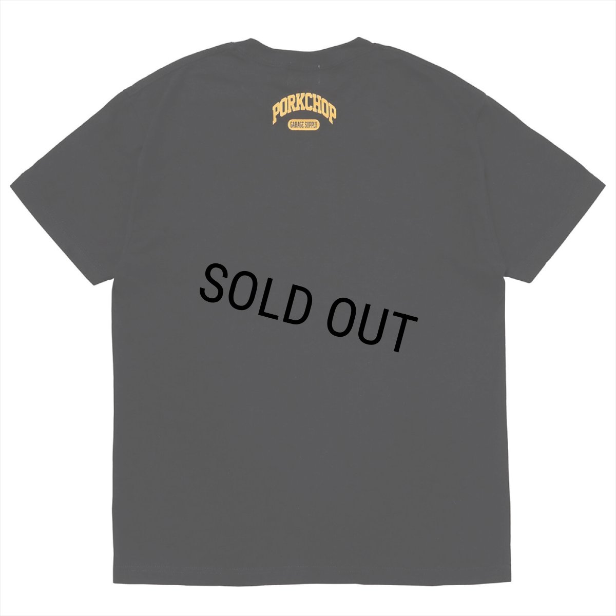 画像2: PORKCHOP/2nd COLLEGE TEE（BLACK）［プリントT-23秋冬］ (2)