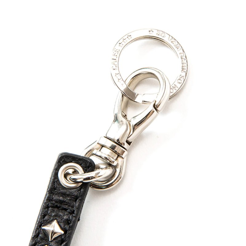 画像2: CALEE/STUDS LEATHER WRIST STRAP（BLACK）［スタッズレザーリストストラップ-23秋冬］