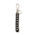 画像1: CALEE/STUDS LEATHER ASSORT KEY RING -TYPE I- B（BLACK B）［スタッズレザーキーリング-23秋冬］ (1)