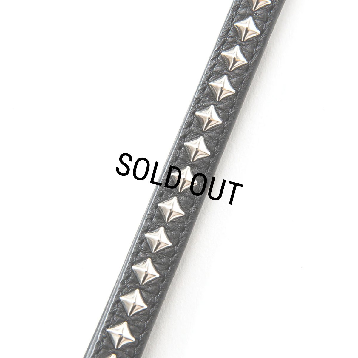 画像3: CALEE/STUDS LEATHER WRIST STRAP（BLACK）［スタッズレザーリストストラップ-23秋冬］ (3)