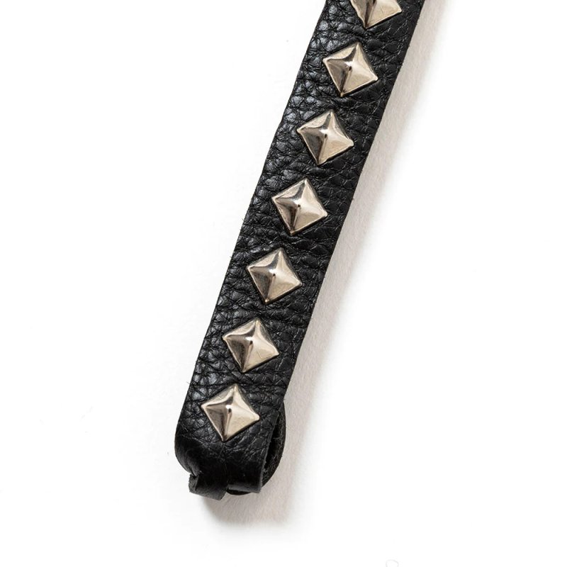画像3: CALEE/STUDS LEATHER ASSORT KEY RING -TYPE I- B（BLACK B）［スタッズレザーキーリング-23秋冬］