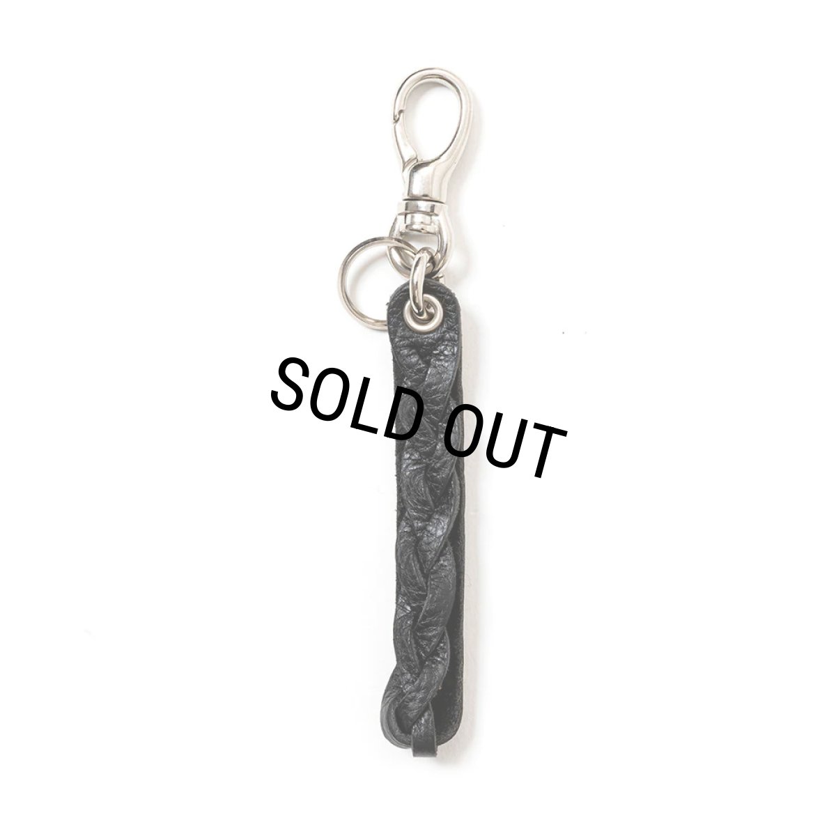 画像2: CALEE/STUDS LEATHER ASSORT KEY RING -TYPE I- B（BLACK B）［スタッズレザーキーリング-23秋冬］ (2)