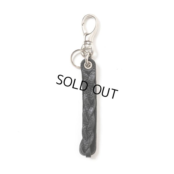 画像2: CALEE/STUDS LEATHER ASSORT KEY RING -TYPE I- B（BLACK B）［スタッズレザーキーリング-23秋冬］