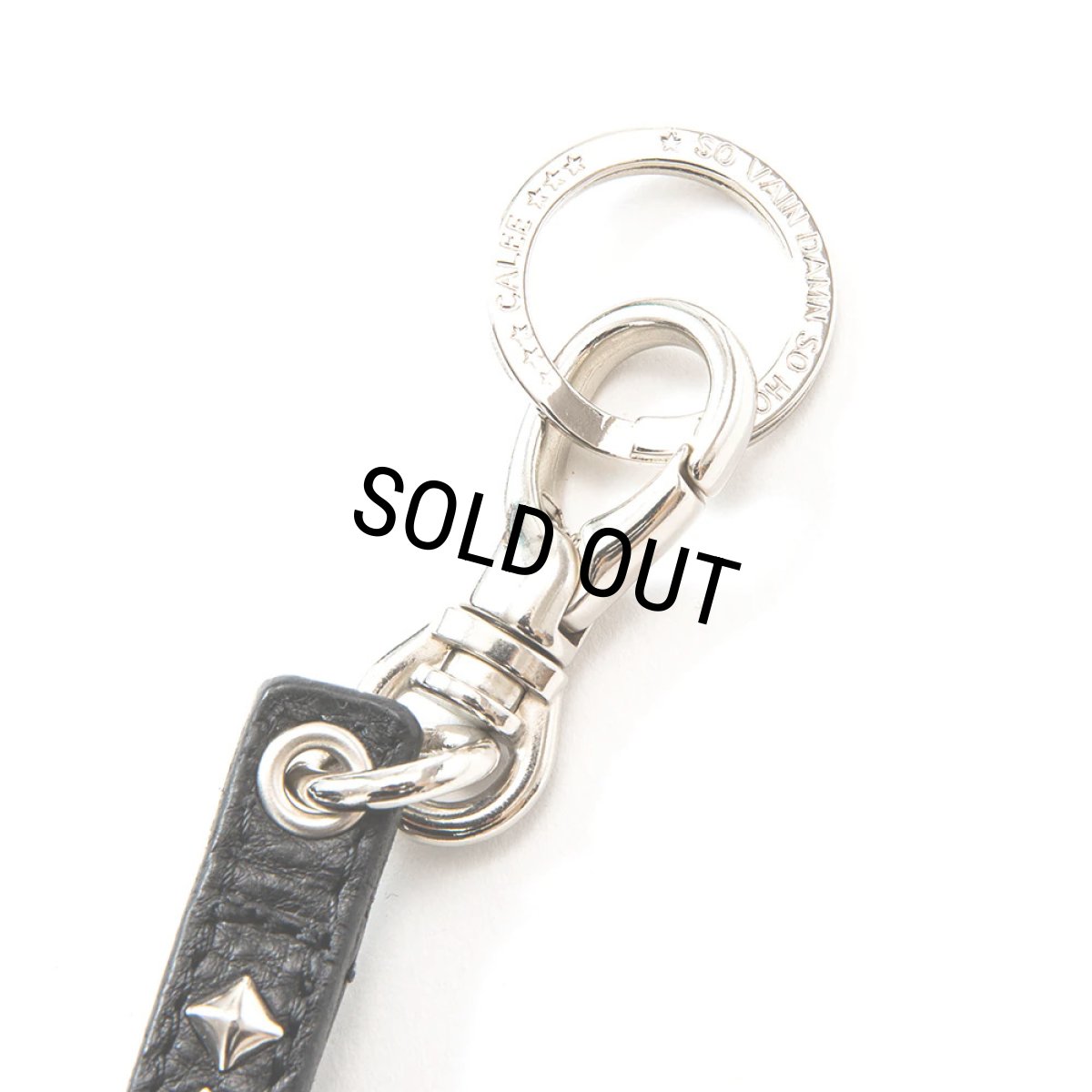 画像2: CALEE/STUDS LEATHER WRIST STRAP（BLACK）［スタッズレザーリストストラップ-23秋冬］ (2)