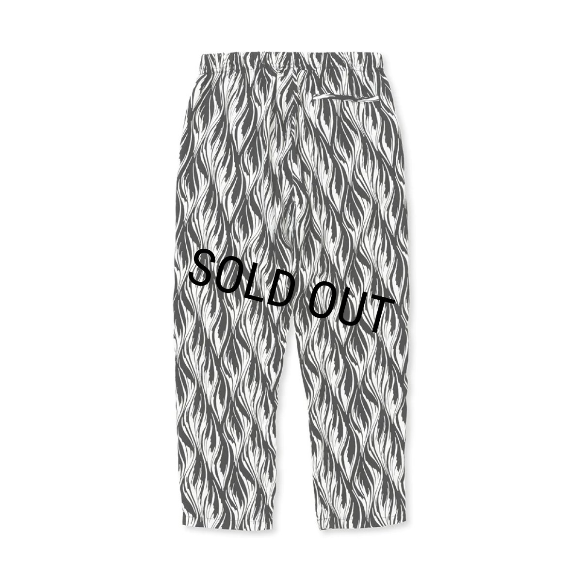 画像2: CALEE/FEATHER PATTERN EASY TROUSERS（WHITE）［フェザーイージートラウザース-23秋冬］ (2)