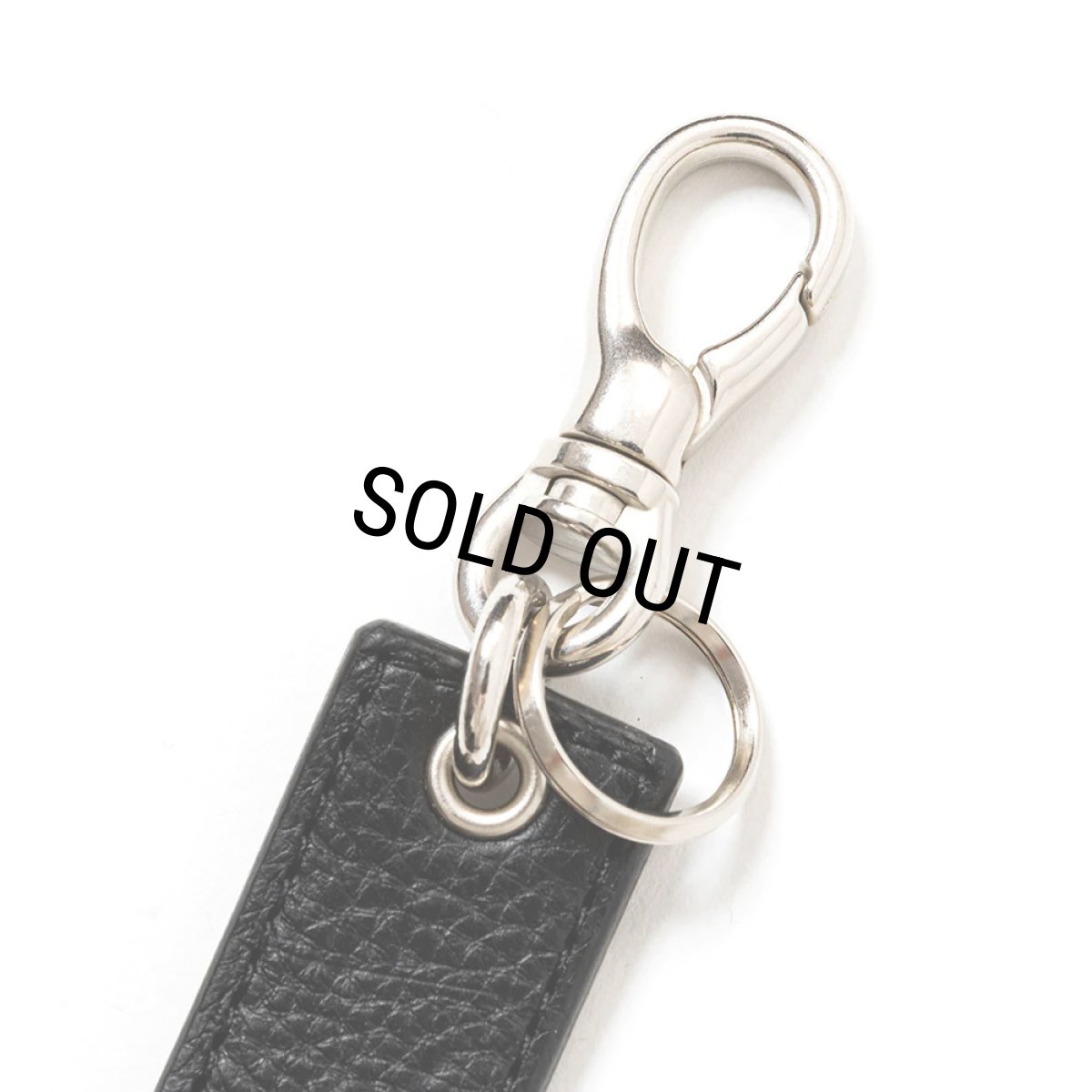 画像2: CALEE/STUDS LEATHER ASSORT KEY RING -TYPE I- C（BLACK C）［スタッズレザーキーリング-23秋冬］ (2)