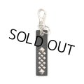 CALEE/STUDS LEATHER ASSORT KEY RING -TYPE I- C（BLACK C）［スタッズレザーキーリング-23秋冬］