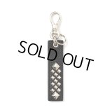 CALEE/STUDS LEATHER ASSORT KEY RING -TYPE I- C（BLACK C）［スタッズレザーキーリング-23秋冬］