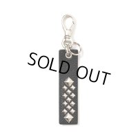 CALEE/STUDS LEATHER ASSORT KEY RING -TYPE I- C（BLACK C）［スタッズレザーキーリング-23秋冬］