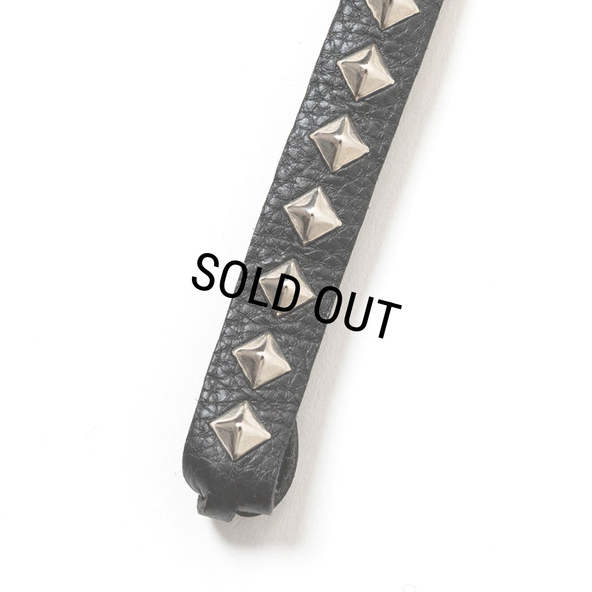 画像4: CALEE/STUDS LEATHER ASSORT KEY RING -TYPE I- B（BLACK B）［スタッズレザーキーリング-23秋冬］ (4)