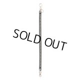 CALEE/STUDS LEATHER WALLET CORD（BLACK）［スタッズレザーウォレットコード-24春夏］