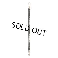 CALEE/STUDS LEATHER WALLET CORD（BLACK）［スタッズレザーウォレットコード-24春夏］