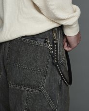 画像6: CALEE/STUDS LEATHER WALLET CORD（BLACK）［スタッズレザーウォレットコード-24春夏］ (6)