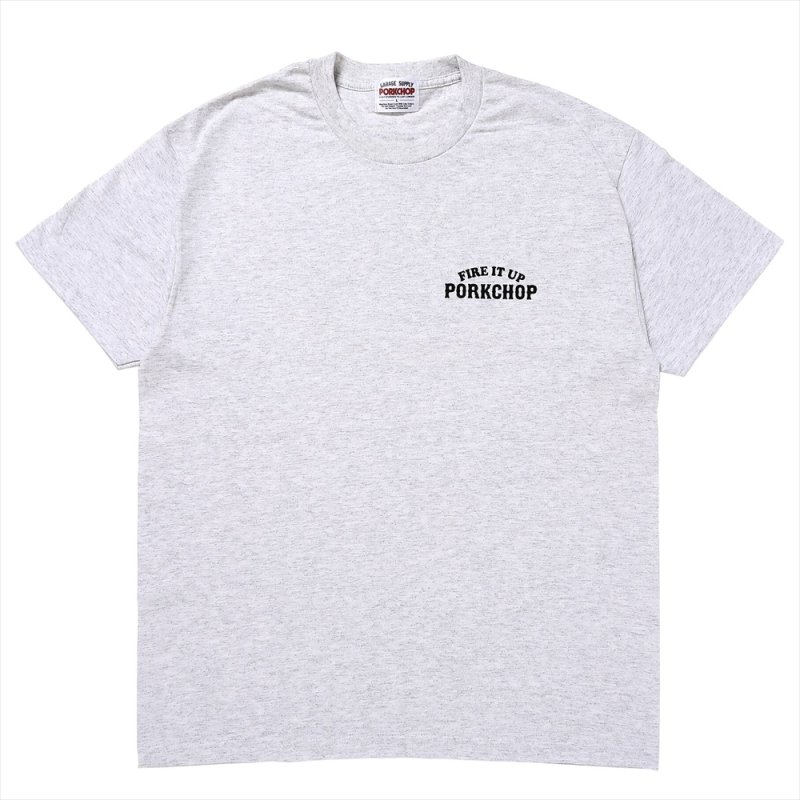 画像1: PORKCHOP/3D B&S TEE（GRAY）［プリントT-23秋冬］