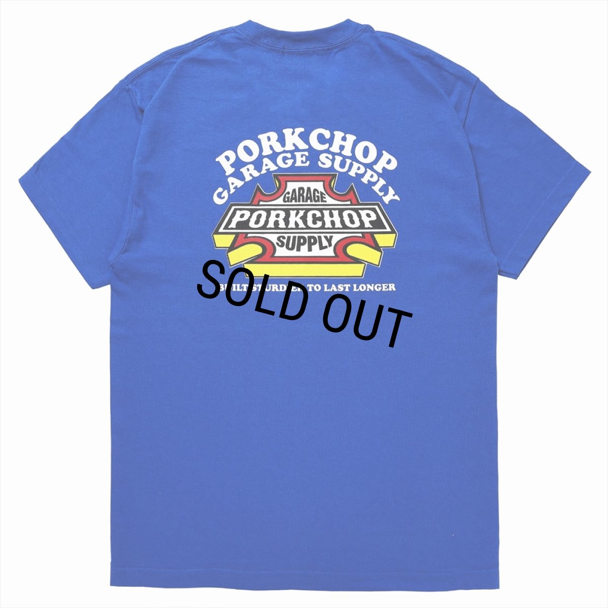画像1: PORKCHOP/3D B&S TEE（BLUE）［プリントT-23秋冬］ (1)