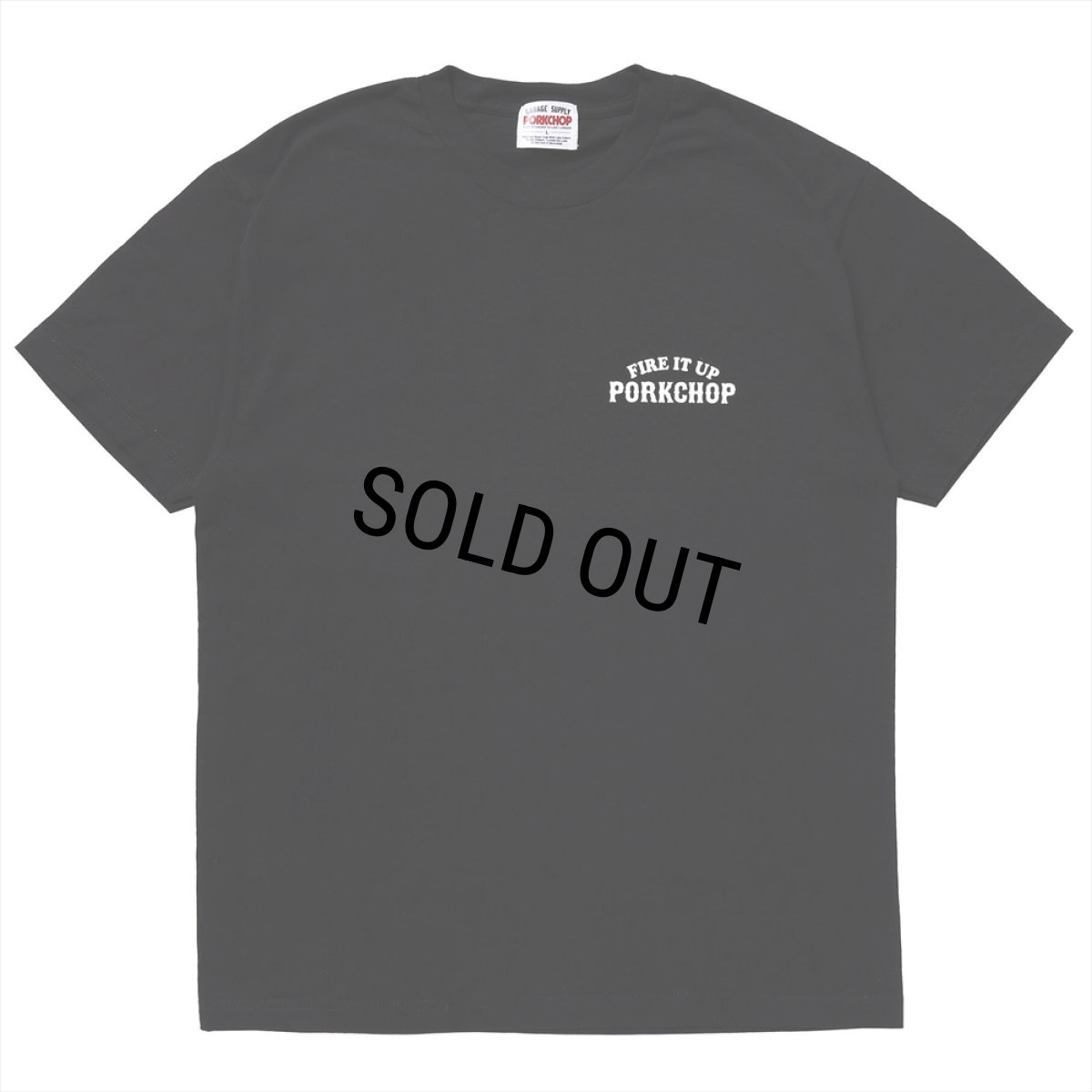 画像2: PORKCHOP/3D B&S TEE（BLACK）［プリントT-23秋冬］ (2)