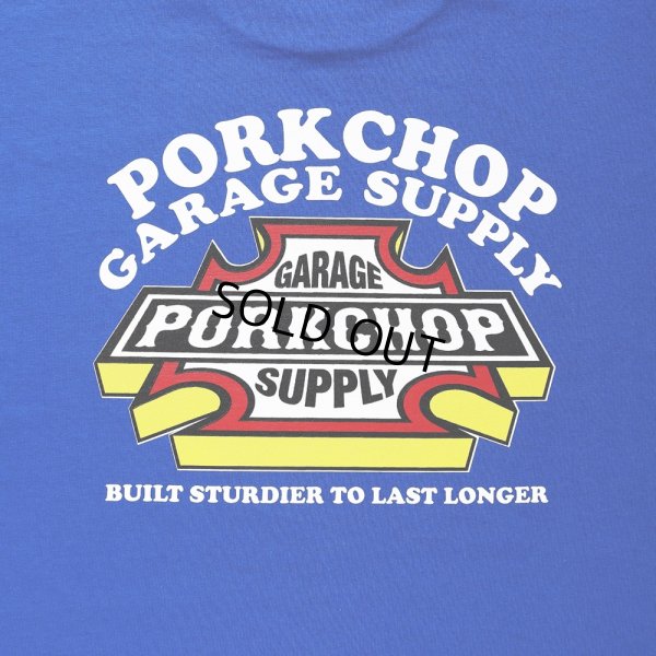 画像4: PORKCHOP/3D B&S TEE（BLUE）［プリントT-23秋冬］