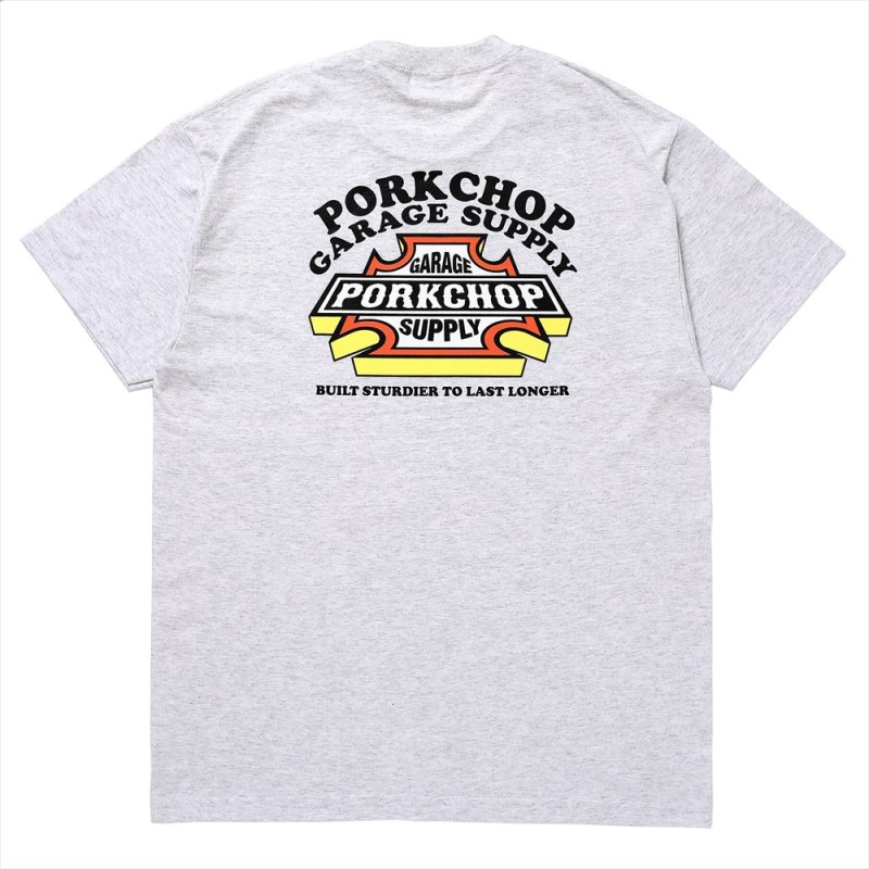画像2: PORKCHOP/3D B&S TEE（GRAY）［プリントT-23秋冬］