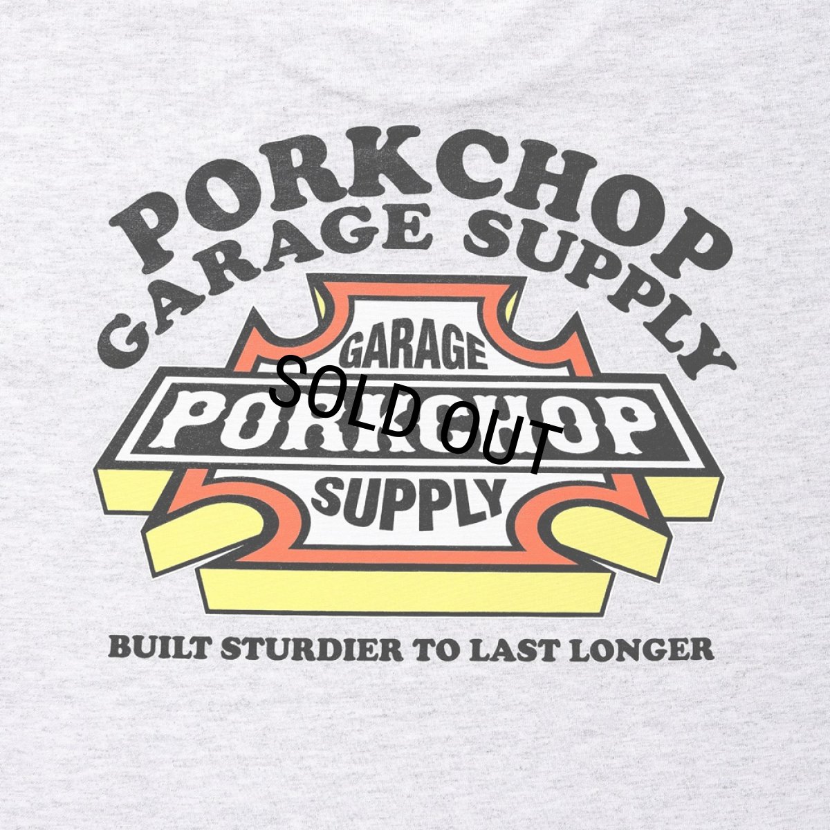 画像4: PORKCHOP/3D B&S TEE（GRAY）［プリントT-23秋冬］ (4)