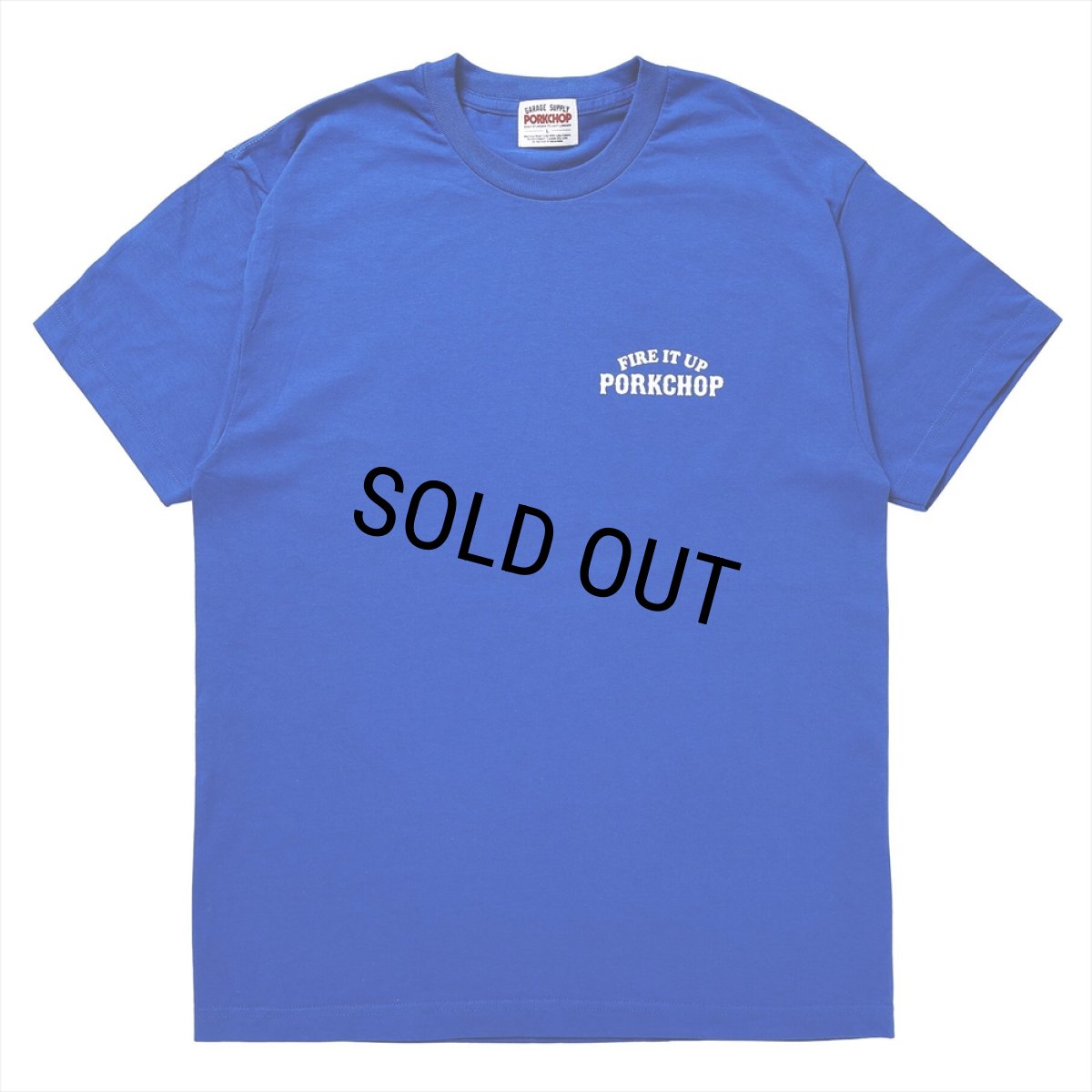 画像2: PORKCHOP/3D B&S TEE（BLUE）［プリントT-23秋冬］ (2)