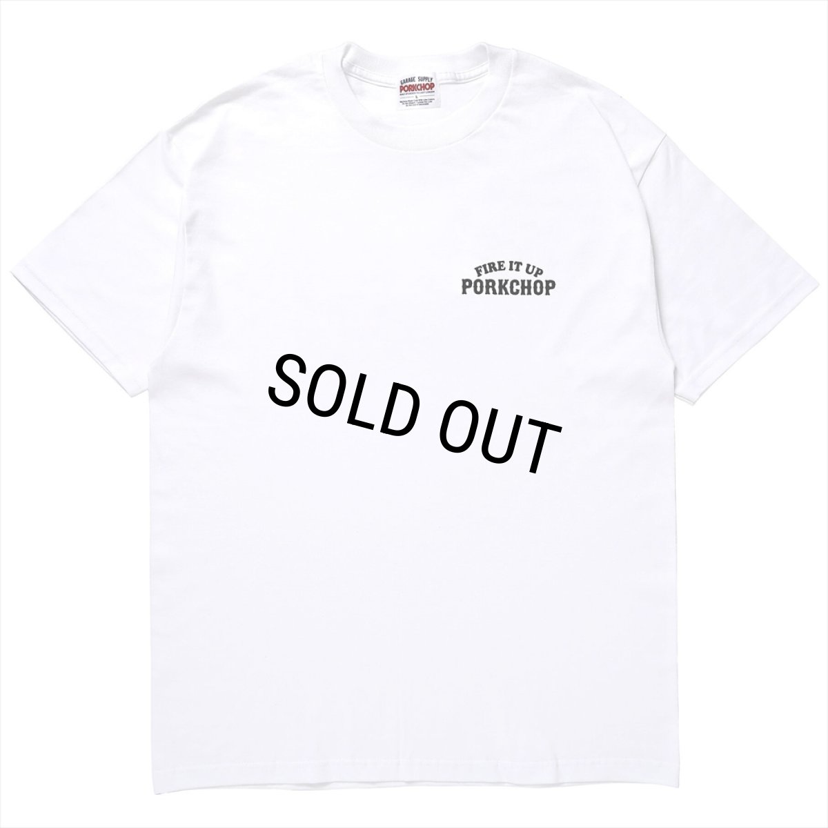 画像2: PORKCHOP/3D B&S TEE（WHITE）［プリントT-23秋冬］ (2)