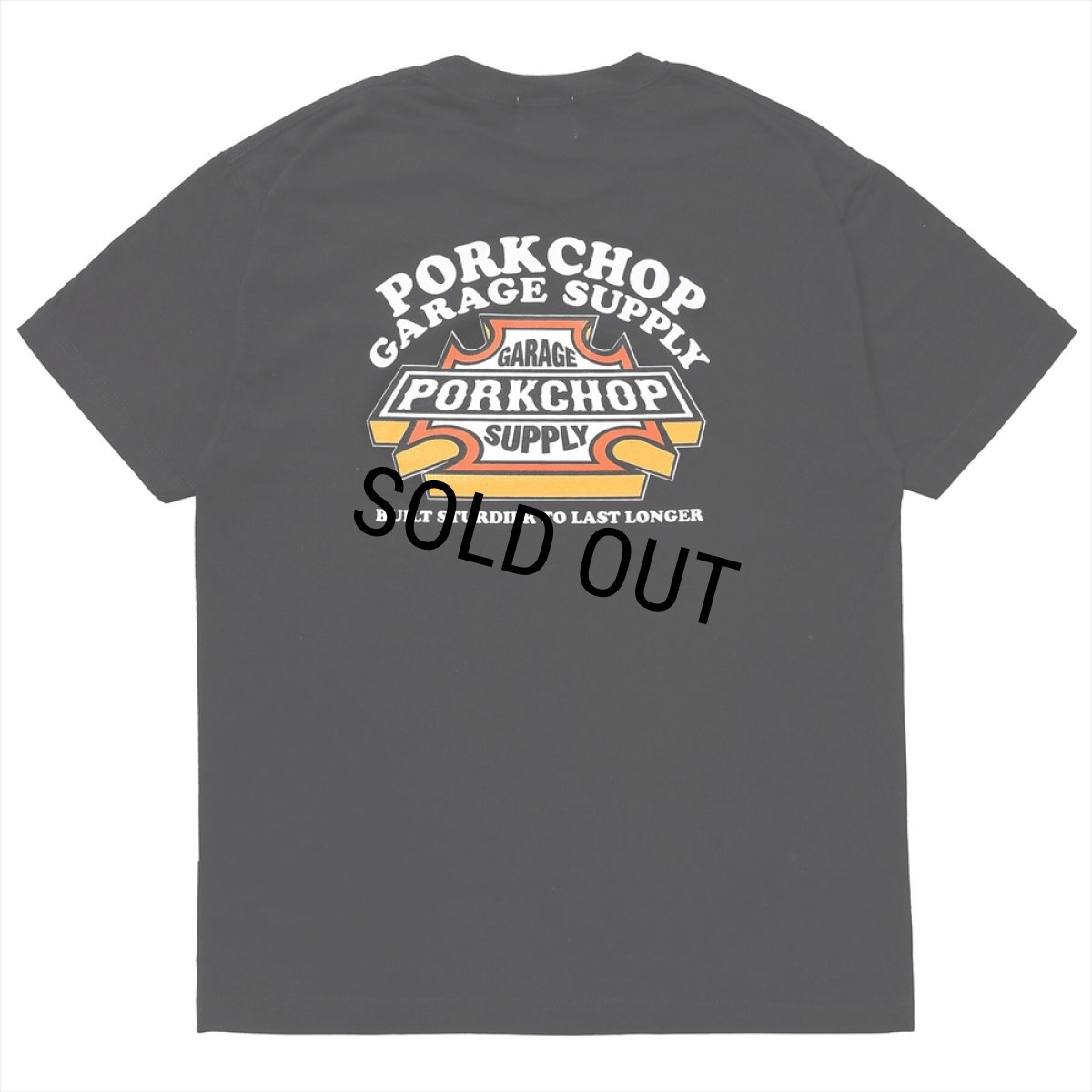 画像1: PORKCHOP/3D B&S TEE（BLACK）［プリントT-23秋冬］ (1)