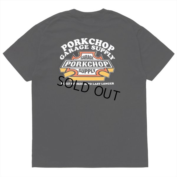 画像1: PORKCHOP/3D B&S TEE（BLACK）［プリントT-23秋冬］