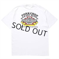 PORKCHOP/3D B&S TEE（WHITE）［プリントT-23秋冬］
