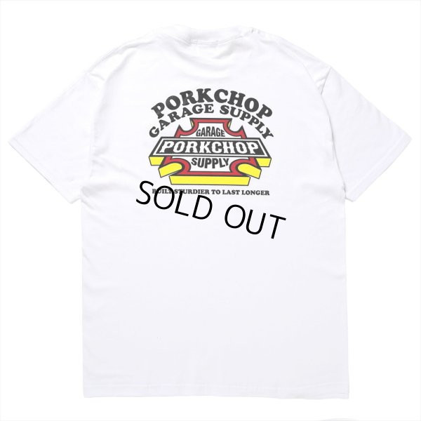 画像1: PORKCHOP/3D B&S TEE（WHITE）［プリントT-23秋冬］