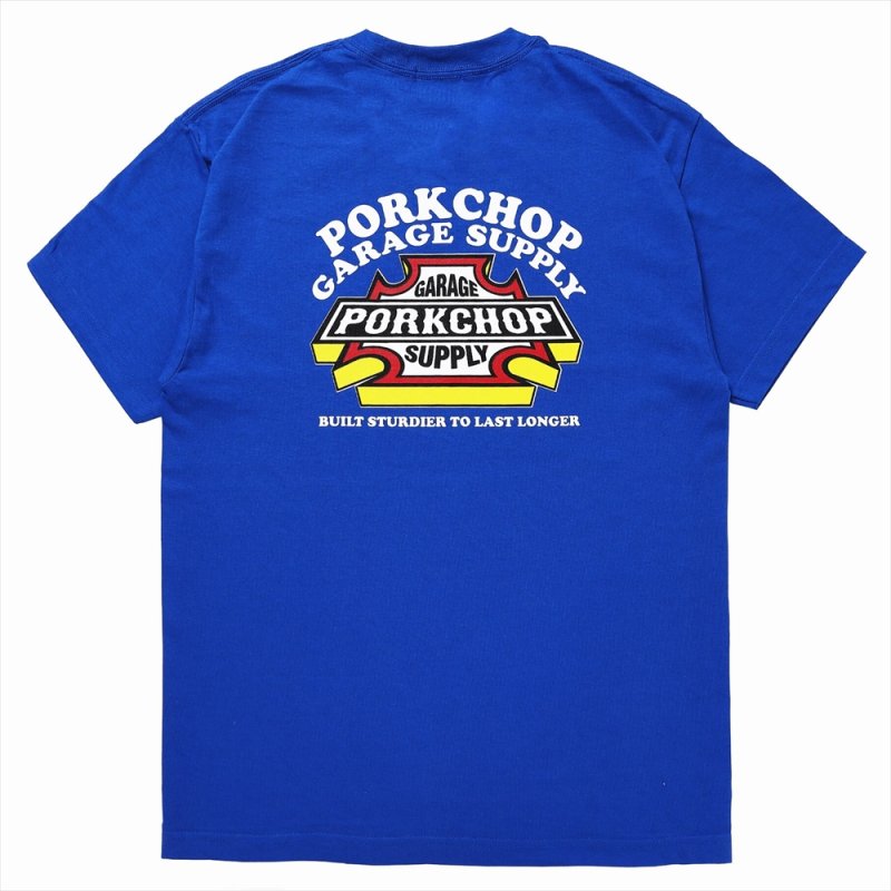 画像2: PORKCHOP/3D B&S TEE（BLUE）［プリントT-23秋冬］