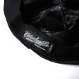 画像4: CALEE/CAL LOGO EMBROIDERY LEATHER CAS（BLACK） 【40%OFF】［レザーキャスケット-23秋冬］ (4)