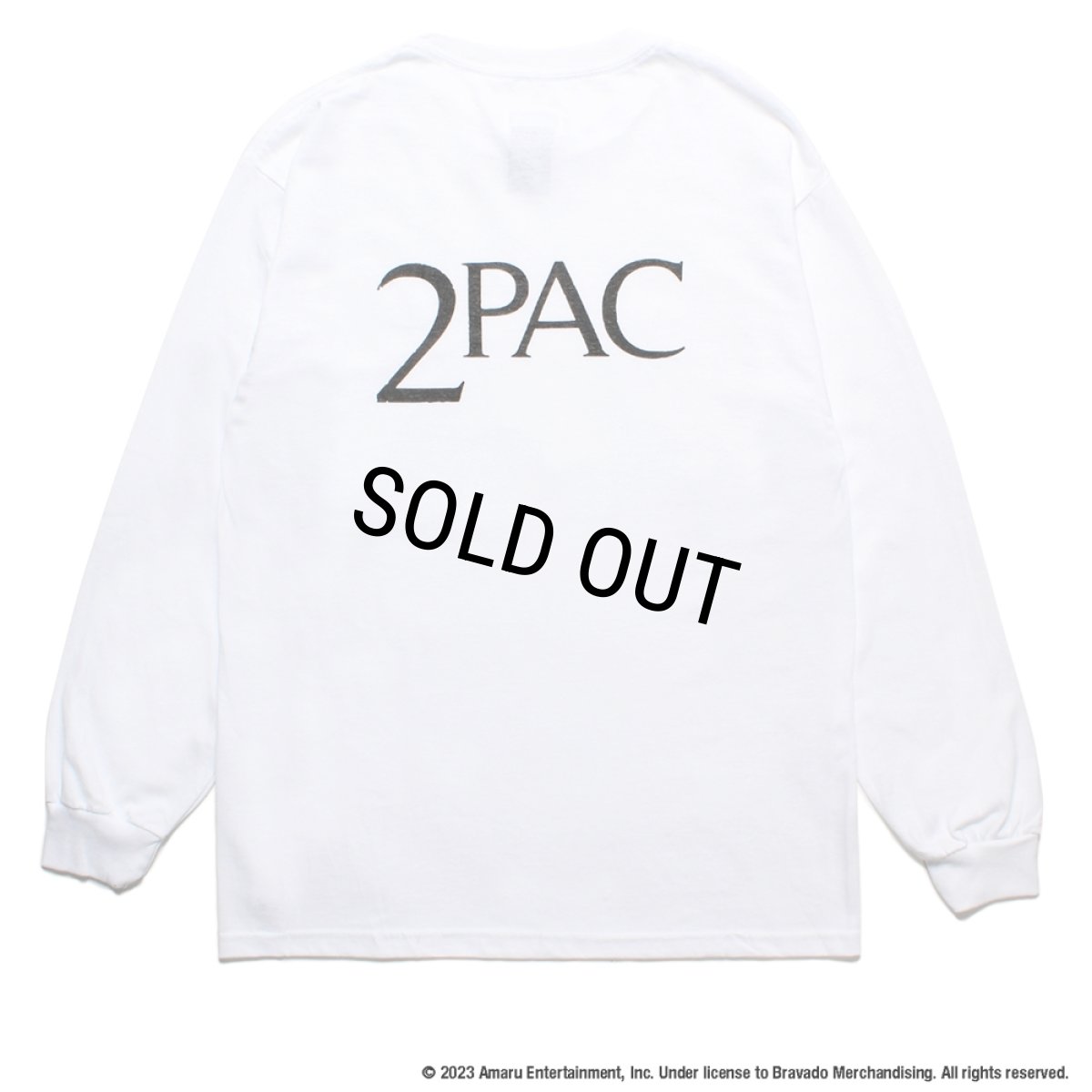 画像2: WACKO MARIA/2PAC / LONG SLEEVE T-SHIRT（WHITE）［プリント長袖T-23秋冬］ (2)