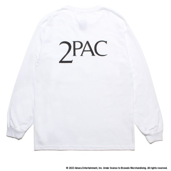 画像2: WACKO MARIA/2PAC / LONG SLEEVE T-SHIRT（WHITE）［プリント長袖T-23秋冬］